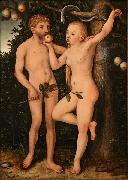 Lucas  Cranach Adam and Eve oil painting artist